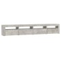 Mueble de TV con luces LED gris hormigón 240x35x40 cm de vidaXL, Muebles TV - Ref: Foro24-3152765, Precio: 151,71 €, Descuent...