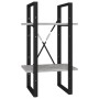 Estantería de 5 niveles madera de ingeniería gris 40x30x175 cm de vidaXL, Librerías y estanterías - Ref: Foro24-3081972, Prec...