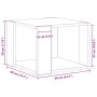 Mesa de Café Roble Negro 40 x 40 x 30 cm Madera de ingeniería en Mesas de centro | Comprar online en Foru.es