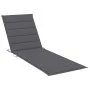 Garden sun lounger with solid acacia wood cushion. by vidaXL, Loungers - Ref: Foro24-3061617, Price: 247,69 €, Discount: %