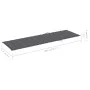 Garden sun lounger with solid acacia wood cushion. by vidaXL, Loungers - Ref: Foro24-3061617, Price: 247,69 €, Discount: %