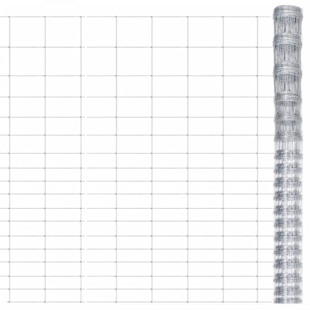 Valla de jardín de acero galvanizado plateado 50x1,25 m de vidaXL, Paneles de vallas - Ref: Foro24-149503, Precio: 127,41 €, ...