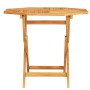 Mesa de jardín plegable madera de teca maciza 85x85x76 cm de vidaXL, Mesas de jardín - Ref: Foro24-47418, Precio: 116,29 €, D...