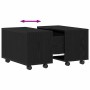 Mesa de Café Roble negro 60 x 60 x 38 cm Madera contrachapada en Mesas de centro | Comprar online en Foru.es