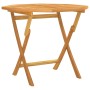 Mesa de jardín plegable madera de teca maciza 85x85x76 cm de vidaXL, Mesas de jardín - Ref: Foro24-47418, Precio: 116,29 €, D...