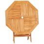 Mesa de jardín plegable madera de teca maciza 85x85x76 cm de vidaXL, Mesas de jardín - Ref: Foro24-47418, Precio: 116,29 €, D...
