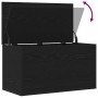 Caja de Almacenamiento Roble Negro 84 x 42 x 46 cm en Baúles de almacenamiento | Comprar online en Foru.es