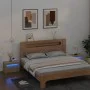 Mesitas de noche con luces LEDs 2 uds roble Sonoma 60x35x40 cm by vidaXL, Nightstands - Ref: Foro24-3080737, Price: 79,75 €, ...