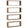 Estante de Pared 4 pcs Madera envejecida 80 x 15 x 26 cm en Estanterías | Comprar online en Foru.es