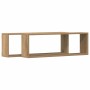 Estante de Pared 2 pcs Roble artesanal 80 x 15 x 26 cm en Estanterías | Comprar online en Foru.es