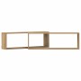 Estante de Pared 2 pcs Roble artesanal 80 x 15 x 26 cm en Estanterías | Comprar online en Foru.es