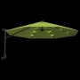 Sombrilla de pared con LED verde manzana 290 cm de vidaXL, Sombrillas - Ref: Foro24-362893, Precio: 137,61 €, Descuento: %