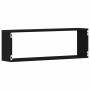 Estante de Pared con estante 4 pcs Roble negro 80 x 15 x 26 cm en Estanterías | Comprar online en Foru.es