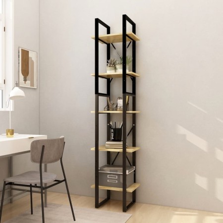Estantería de 5 niveles madera maciza pino 40x30x175 cm de vidaXL, Librerías y estanterías - Ref: Foro24-3081973, Precio: 95,...