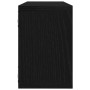 Estantes de pared con estante 2 pcs Roble negro 60 x 15 x 23 cm en Estanterías | Comprar online en Foru.es