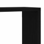 Estante de pared con estante Roble Negro 76 x 15 x 53 cm en Estanterías | Comprar online en Foru.es
