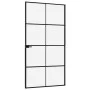 Innentür aus gehärtetem Glas und schwarzem Aluminium, 102 x 201,5 cm von vidaXL, Türen für zu Hause - Ref: Foro24-153665, Pre...