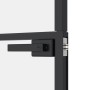 Puerta interior vidrio templado y aluminio negro 102x201,5 cm de vidaXL, Puertas para el hogar - Ref: Foro24-153665, Precio: ...
