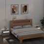 Mesitas de noche con LEDs 2 unidades gris hormigón 60x35x40 cm de vidaXL, Mesitas de noche - Ref: Foro24-3080738, Precio: 89,...