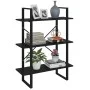 Estantería de madera contrachapada negro 80x30x105 cm de vidaXL, Librerías y estanterías - Ref: Foro24-806528, Precio: 54,75 ...