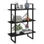 Estantería de madera contrachapada negro 80x30x105 cm de vidaXL, Librerías y estanterías - Ref: Foro24-806528, Precio: 55,45 ...