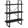 Estantería de madera contrachapada negro 80x30x105 cm de vidaXL, Librerías y estanterías - Ref: Foro24-806528, Precio: 54,75 ...
