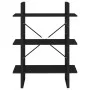 Estantería de madera contrachapada negro 80x30x105 cm de vidaXL, Librerías y estanterías - Ref: Foro24-806528, Precio: 54,75 ...