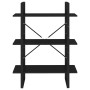 Estantería de madera contrachapada negro 80x30x105 cm de vidaXL, Librerías y estanterías - Ref: Foro24-806528, Precio: 55,45 ...
