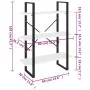 Estantería de madera contrachapada negro 80x30x105 cm de vidaXL, Librerías y estanterías - Ref: Foro24-806528, Precio: 54,75 ...