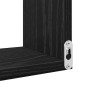 Estante de pared con estante Roble Negro 40 x 40 x 49,5 cm en Estanterías | Comprar online en Foru.es