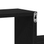 Estante de pared con estante Roble Negro 80 x 15 x 78,5 cm en Estanterías | Comprar online en Foru.es