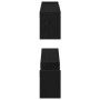 Estante de pared con estante 2 pcs Roble Negro 100 x 15 x 20 cm en Estanterías | Comprar online en Foru.es