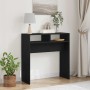 Mesa Consola Roble Negro 78 x 30 x 80 cm Madera de ingeniería en Mesas auxiliares | Comprar online en Foru.es