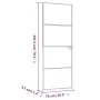 Puerta de interior vidrio templado y aluminio negro 76x201,5 cm de vidaXL, Puertas para el hogar - Ref: Foro24-153658, Precio...