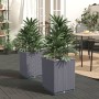 Jardineras 2 uds polipropileno gris oscuro 30x30x37 cm de vidaXL, Maceteros y jardineras - Ref: Foro24-364180, Precio: 53,75 ...