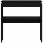 Mesa Consola Roble Negro 80 x 30 x 80 cm Madera de ingeniería en Mesas auxiliares | Comprar online en Foru.es