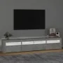 Mueble de TV con luces LED gris hormigón 210x35x40 cm de vidaXL, Muebles TV - Ref: Foro24-3152733, Precio: 146,76 €, Descuent...
