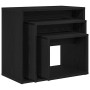 Mesa Nido 3 pcs Roble Negro Madera de ingeniería en Mesas auxiliares | Comprar online en Foru.es