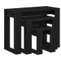 Mesas Nido 3 pcs Roble Negro Madera contrachapada en Mesas auxiliares | Comprar online en Foru.es