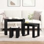 Mesas Nido 3 pcs Roble Negro Madera contrachapada en Mesas auxiliares | Comprar online en Foru.es