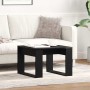 Mesa de Café Roble Negro 50 x 50 x 35 cm Madera de ingeniería en Mesas de centro | Comprar online en Foru.es