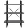 Estantería madera contrachapada gris 80x30x105 cm de vidaXL, Librerías y estanterías - Ref: Foro24-806529, Precio: 39,11 €, D...
