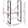 Estantería madera contrachapada gris 80x30x105 cm de vidaXL, Librerías y estanterías - Ref: Foro24-806529, Precio: 39,23 €, D...
