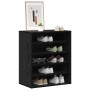 Armario para Zapatos con estante Roble Negro 60 x 35 x 70 cm en Zapateros y organizadores de calzado | Comprar online en Foru.es