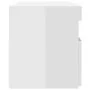 Mesitas noche LED 2 uds contrachapada blanco brillo 60x35x40 cm de vidaXL, Mesitas de noche - Ref: Foro24-3082787, Precio: 75...