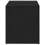 Banco con cajón Negro 80 x 40 x 45 cm Madera contrachapada en Bancos para recibidores y almacenamiento | Comprar online en Foru.