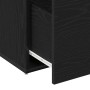 Banco con cajón Negro 80 x 40 x 45 cm Madera contrachapada en Bancos para recibidores y almacenamiento | Comprar online en Foru.