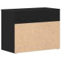 Banco para zapatos con estante Roble Negro 60 x 30 x 45 cm en Zapateros y organizadores de calzado | Comprar online en Foru.es