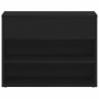 Banco para zapatos con estante Roble Negro 60 x 30 x 45 cm en Zapateros y organizadores de calzado | Comprar online en Foru.es