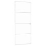Puerta de interior vidrio templado y aluminio blanco 83x201,5cm de vidaXL, Puertas para el hogar - Ref: Foro24-153667, Precio...